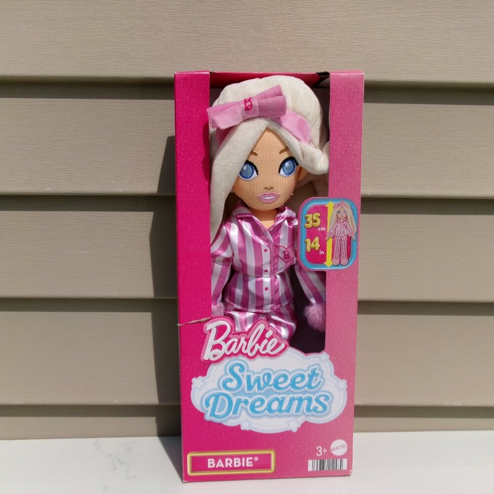 Barbie Sweet Dreams Barbie “Malibu” in Bedtime Outfit Sofl Plush Doll - Picture 2 of 8